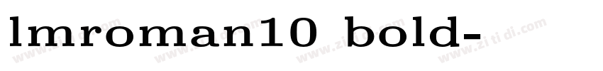 lmroman10 bold字体转换